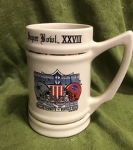 Dallas Cowboys Super Bowl Xxviii Ceramic Mug Mint - £26.63 GBP