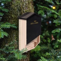 Bat House Bat Box Double Chamber Outdoor House Nursery Bat Shelter Cedar Wood - £30.21 GBP