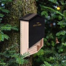 Bat House Bat Box Double Chamber Outdoor House Nursery Bat Shelter Cedar Wood - £30.69 GBP