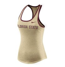 Nike Women&#39;s Florida State Seminoles Marled Racerback Tank Top, Gold, Large - $19.79
