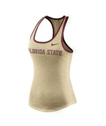 Nike Women&#39;s Florida State Seminoles Marled Racerback Tank Top, Gold, Large - £15.85 GBP