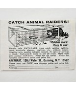 1969 Havahart Live Catch Traps All Purpose Advertisement Varmint Control... - €17,15 EUR