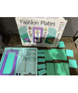 LOT of  Fashion Plates Design Set Dress Drawing Design Clothing Kit w box - £22.28 GBP