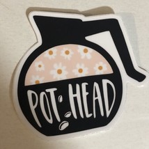Pot Head Small Sticker Coffee Pot For Coffee Lovers - £1.54 GBP