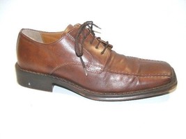 Piper Men Size 8 M Brown  EUR 41 Leather Oxford Dress Shoes Lace Up Spli... - $29.88