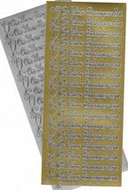 Peel Off Sticker Sheet. Engagement. Choice Of Colour - $1.49