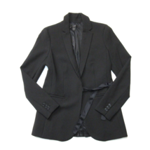 NWT J.Crew Petite Tie-Front Blazer in Black Four Season Stretch Jacket 2P - £75.90 GBP