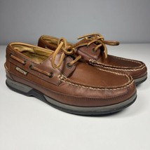 Mephisto Spinnaker Boat Shoes Air-Relax Brown Leather Mens Shoes Size 7.5 - £36.96 GBP