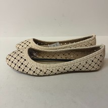 Wanted Womens 9 M Natural Off White Woven Ballet Flat Shoe NIB XD6 - $19.31 CAD