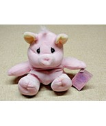 Precious Moments Tender Tails 8&quot; Pink Pig Piggy Bean Plush Animal with TAG - $20.29 CAD