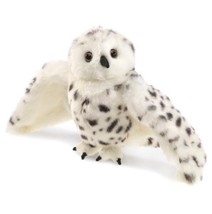 Folkmanis 2236 Snowy Owl Full Hand Puppet with Rotating Head &amp; Wings - £22.80 GBP