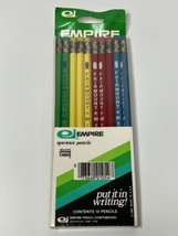 Vintage Empire Fairmount No 2 Pencils New Pack of 10 Red Blue Green Yellow 1980s - £17.68 GBP