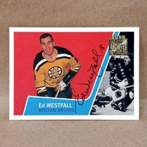 2002 Topps O-Pee-Chee Archives #8 Ed Westfall SIGNED Auto Card Boston Bruins - £11.71 GBP