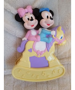 Mickey Minnie Mouse Crib Musical Wind Up Toy Vintage Disney Arco 9.5&quot; - £30.30 GBP