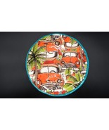 Pier 1 Imports Vintage Car Blue Green Melamine 9&quot; Plate Replacement - €17,11 EUR