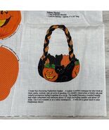 Cranston Cut Sew Jack O Lantern Basket Fabric Panel Black Cat Halloween ... - $211.58 MXN