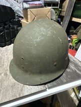 Vtg Original World War 2 WW2 US Army M-1 Helmet Liner NAMED - $98.99