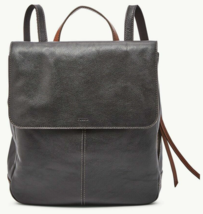 Fossil Claire Leather Backpack SHB1932001 Black NWT $180 Brass Hardware FS - £85.17 GBP