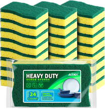 Heavy Duty Scrub Sponge-24Count, Sponges for Dishes, Cellulose Sponge, Cleans Fa - £16.51 GBP