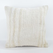 18x18 large white pillow white kilim pillow white pillow case home wihite pillow - $55.00