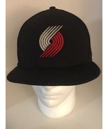 Portland Trailblazers Hat Cap New Era Size 7 1/4&quot; Fitted 59Fifty Black R... - £11.63 GBP