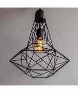 Ceiling Black Lamp Hanging Pendant Industrial Geometric Interior Decor F... - $270.62 CAD