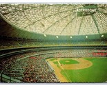 Astrodome Stadio Interno Houston Texas Tx Continental Cartolina S16 - $6.10