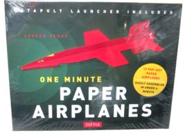 One Minute Paper Airplanes Kit: 12 Pop-Out Planes, Easily Assembled, W/L... - $174.77 MXN