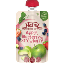 Heinz Apple Blueberry &amp; Strawberry Pouch 120g 8m+ - $64.42