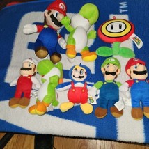 Super Mario Brothers / Nintendo Plush Lot Of 8 Nintendo Characters , clean plush - £22.78 GBP