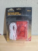 Home Sentinel Outdoor Alarm Siren Strobe Light SR400 Mansoor Electronics... - $27.51