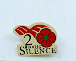 2 Minutes Silence Poppy Remembrance Day Canada Region Plastic Collectibl... - $12.23