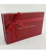 Daniel Wellington Empty Watch Gift Box 3 Compartments Burgundy with Bow ... - $14.95