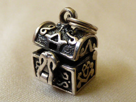 Sterling Silver 925 signed Pandora Box Chest Locket Charm Pendant  trinket - £27.96 GBP