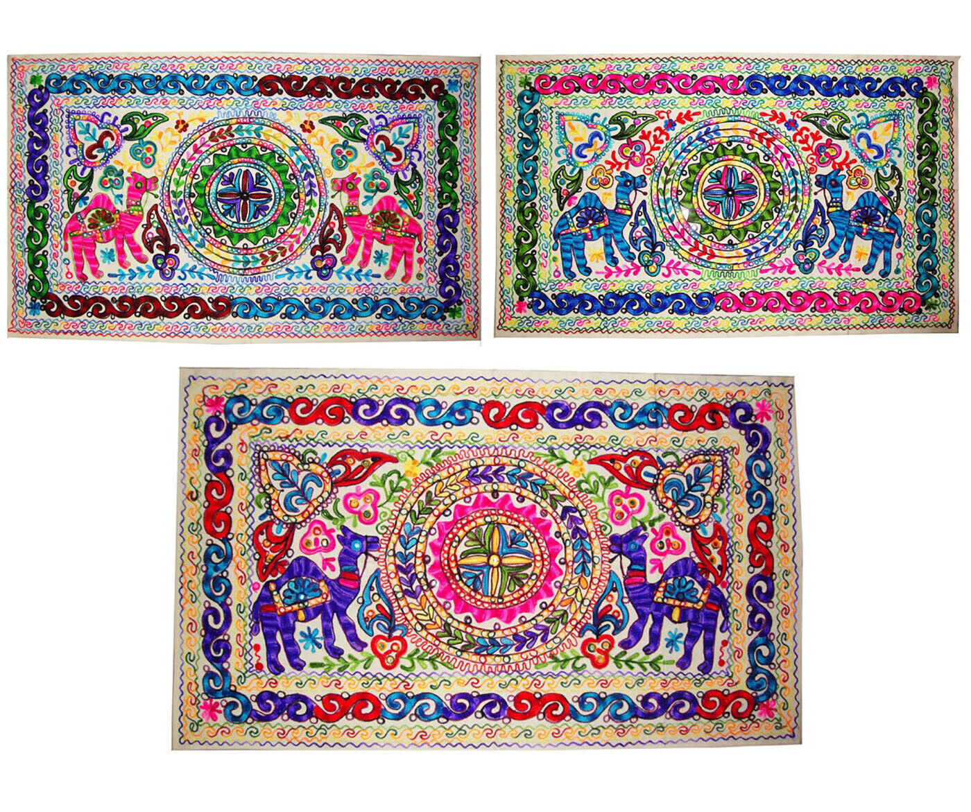 Wall hanging tapestry hand made camel in the desert embroider home decoration