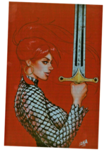 Immortal Red Sonja #2 David Nakayama Metal Cover Virgin Variant Art DYNA... - £77.57 GBP