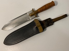 U.S. Springfield Model 1880 Hunting Knife, Indian Wars, Ria, #1689 With Sheath - $891.00