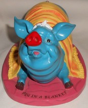PIG INVASION Character Collectibles PIG IN A BLANKET Coin Bank - £23.45 GBP