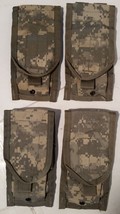 4 ea MOLLE II ACU 5.56 Double 30 Round Mag Magazine Pouch Excellent Phon... - $10.49