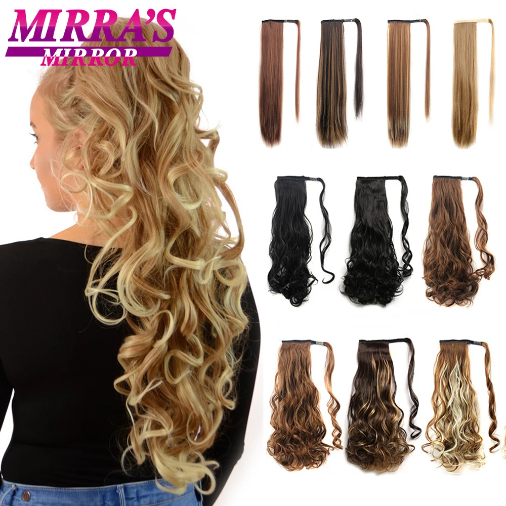 Ponytail Extension Curly Straight Drawstring Hairpiece Wrap Around Long Hair - £12.95 GBP+