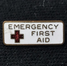 Emergency First Aid Red Cross Tiny Mini Vintage Pin - £7.95 GBP