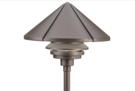 Kichler 15211AZT Six Groove Path &amp; Spread 1-Light 120V Textured Bronze H... - $178.19