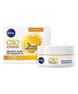 Nivea Q10 Energy Healthy Glow Day Cream SPF15 with Vitamin C and E - 50ml - £19.70 GBP