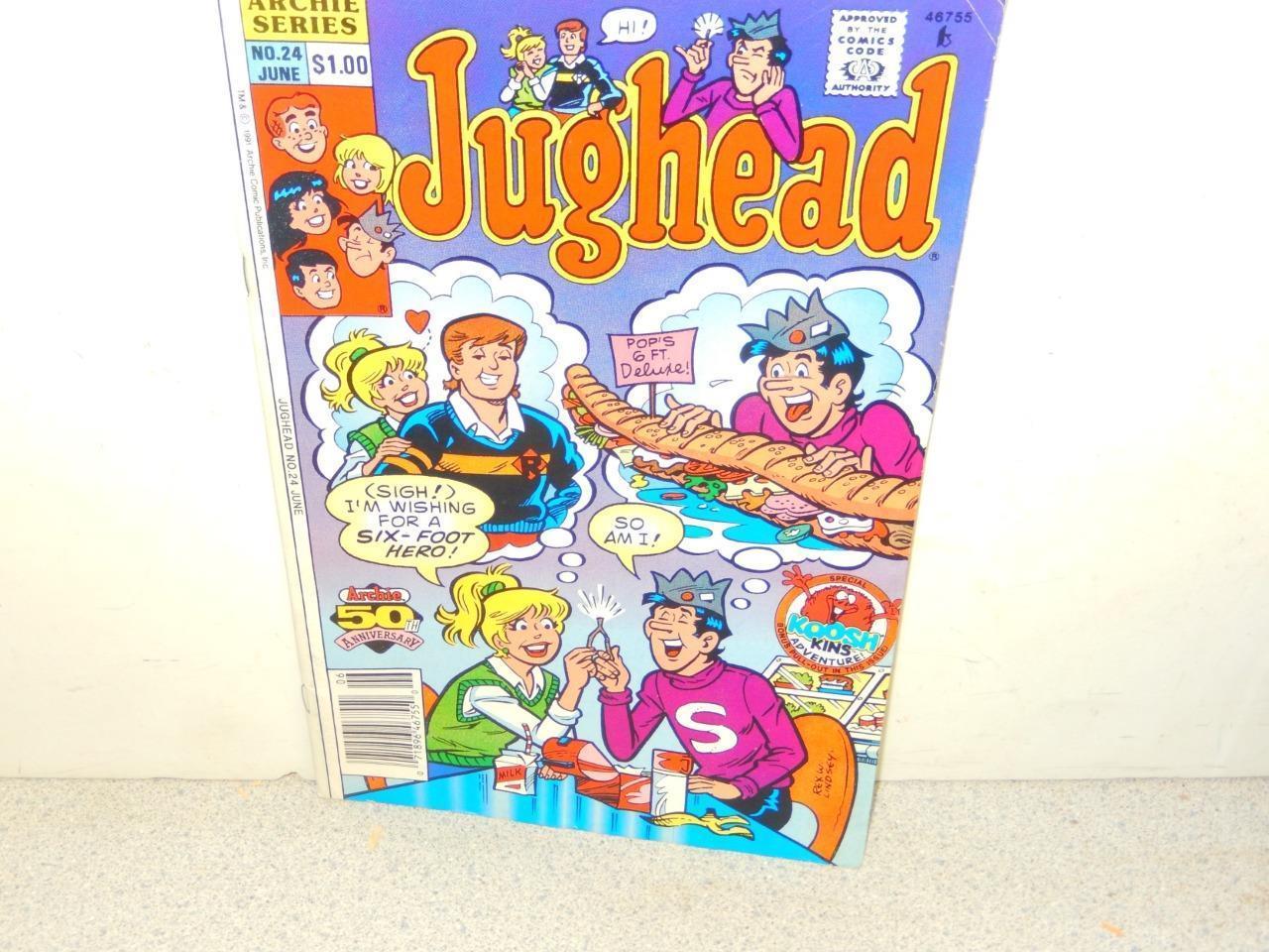 VINTAGE COMIC-ARCHIE COMICS-HI JUGHEAD - # 24 JUNE 1991 - - GOOD-L8 - $2.59