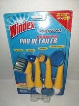 Sonic Scrubbers Power Cleaning System Brushes Windex Pro Detailer Accessory Pack - £14.46 GBP