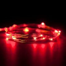 Perfect Holiday Battery Powered 7 Ft Copper String of 20 LED Fairy Lights - £7.82 GBP