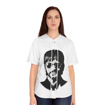 Women&#39;s Ringo Starr Beatles Baseball Jersey - Custom All Over Print - White Trim - £29.79 GBP