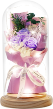 Mother&#39;s Day Gifts for Mom, Preserved Flowers Rose Gifts for Her,Light up Rose B - £35.48 GBP