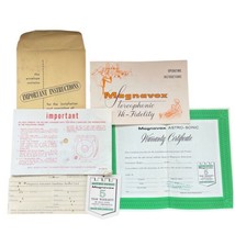 Magnavox Form 590904 Envelope Instructions Warranty Stereophonic High-Fi... - $44.54