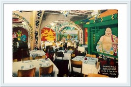 1940s Postcard Shangri-La Restaurant Miami Florida Linen Era Unused - £5.57 GBP